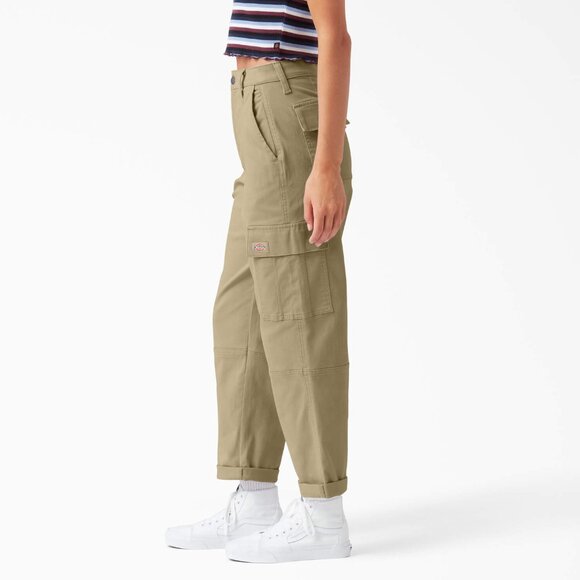 Dickie's Women's Relaxed Fit Cropped Cargo Pants - Picture 1 of 4